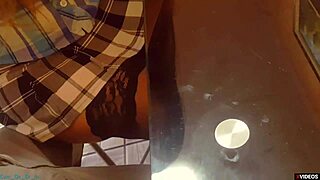 My exgf in panties jerks classmate under table during college lesson.