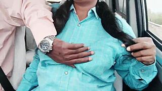 College girl engages in car sex with dirty talks in telugu