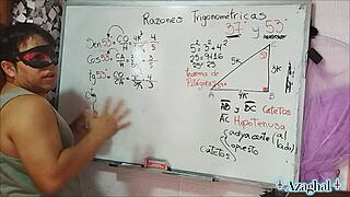 Asian Student And Teacher In Bedroom Triangle