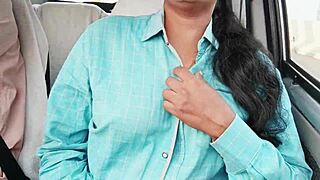 College girl engages in car sex with dirty talks in telugu