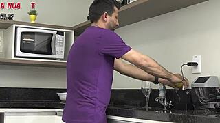 Novinha Safadinha Takes First Huge BBC in Tight Latina Pussy on Screen