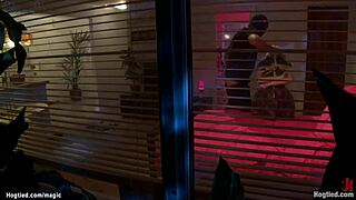 Student Tied Up and Brutally Banged in Rough Group Bondage Session. Watch Her Struggle!