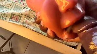 Man, that sextoy deep throat after work made me cum quick! 😅