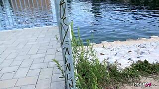 natascha's first fuck with a monster cock in public pickup