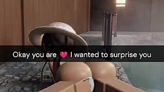 College slut cheats on boyfriend with tinder date in secret