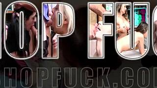 Naughty Teen 18+ Brunette Banged Hard For Stealing Panties At Shop