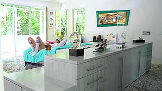 Sexy College Teen 18+ Caught Masturbating Gets Fucked