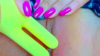 Shaved Pink Perfect Pussy Latina College Uses Cute Toy For Wet Masturbation?