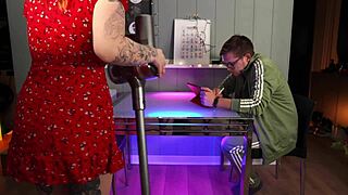 Tutoring session turns into hard fuck on table