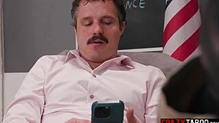 Petite blonde haley spades fucks the whole classroom in gangbang!