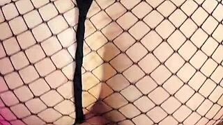 naughty cosplay date turns pantyhose into cum-coated fetish play