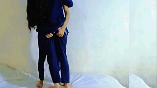 Indian Virgin School Girl Fucked Her Boyfriend For The First Time. Indian College Friends Having Romantic Sex After Kissing For First Time.