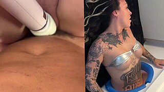 What do you think about this tatted college babe millie millz and teddy tarantino at the female glory hole?