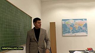 Behind The Scenes Curvy College Coed Francesca DiCaprio Rough Sex Exam