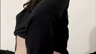 American exchange student solo plays with orgasm and squirting