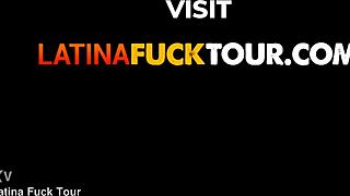 i'm suckin my latina stepdaughter's big cock outdoors from college