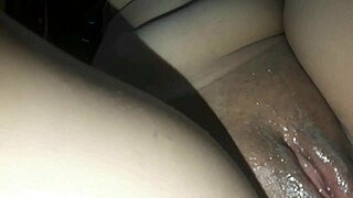 big tittied brunette gets creampied and fucked