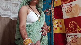 Going to the wedding? Brother-in-law shows his dick and kisses her passionately in clear Hindi