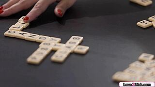 College girls play game and lick pussy