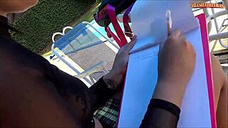 asian student casually fucks her bbc teacher