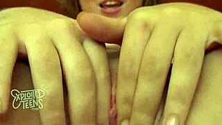 Tiny Teen Gives Amazing Blowjob On Sofa