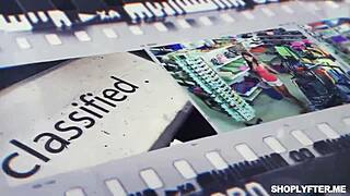 the officer says he'll pound the shoplifter ameena green's holes and fuck her until he cums and paints her face with his load