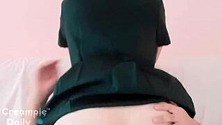 asian student nong net visits friend's house and rides his cock until squirting wet pussy juices 😈💦