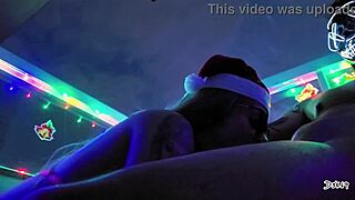 Sexy Christmas Gift Blowjob Sloppy Cumshot