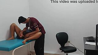 Horny student in the office looking so sexy and ready 😏