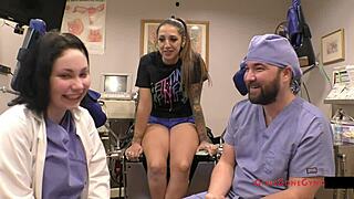 i watched nurse lenna lux examine patient stefania mafra on my first clinical day