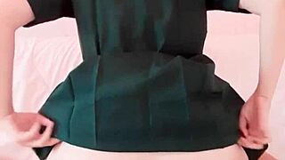 asian student nong net visits friend's house and rides his cock until squirting wet pussy juices 😈💦