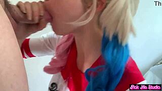 Fucking real harley quinn with big natural tits