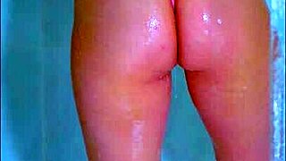 College student shower time reveals wet thong