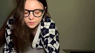 Petite College Nerd Craves Dick In Her Tight Pussy