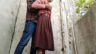 desi hot indian school stepsister tight pussy fuck with hindi audio