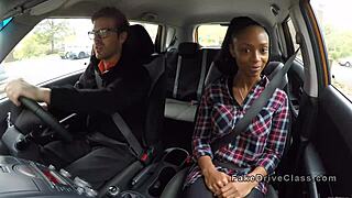 lesbian student got oral in driving car