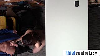 Tall Teen 18+ Caught Red-Handed And Punished In The Backroom