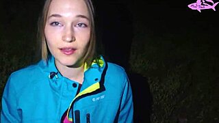 adorable girl got lost in the forest and i showed her the way but in return