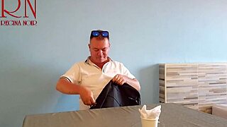 Naked Waitress Restaurant Guest Eats From The Waitresss Navel C2teaser