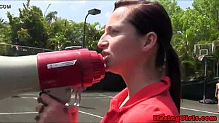 Hazing Babes Eating Pussy On A Tennis Court