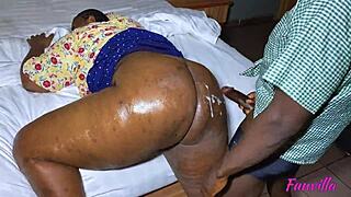 African Student Visits And Fucks His Fat Ass Teacher At Home