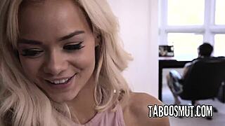 Petite Blonde Teen Stepsister Fucks Dominant Thug Stepbrother