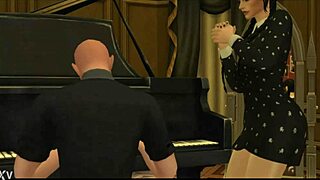 Brunette celebrity jenna o cosplays as wednesday addams in goth teen porn