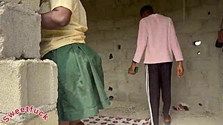 Horny Student Fucked So Hard in the Village with Big Cock