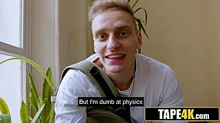 hot tutor in glasses learns deep pussy fucking lesson from me