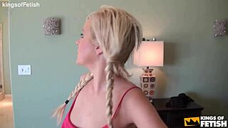 handsome guy turns on the charm for a blonde teen 18+