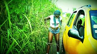 Sexy African Student Exposes Her Pussy