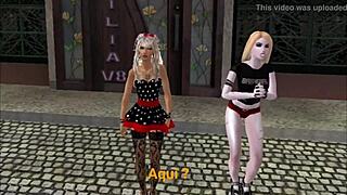 ninfeta teen squirts hard outdoors in public while emiruikuno narrates