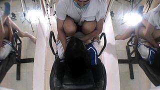 damn cute busty mexican college girlfriend fucks hard after school with friend!