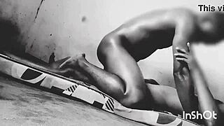 sexy slim black student spreads for teacher's hard cock grade